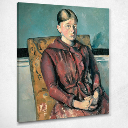 Signora Paul Cézanne pcz53 quadro stampato su tela