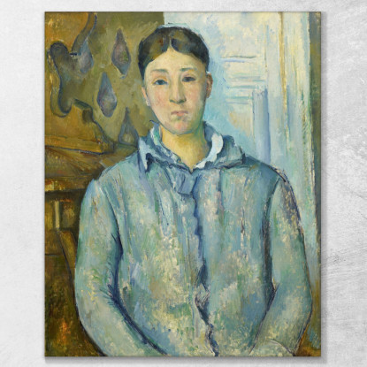 Signora Paul Cézanne pcz54 quadro stampato su tela