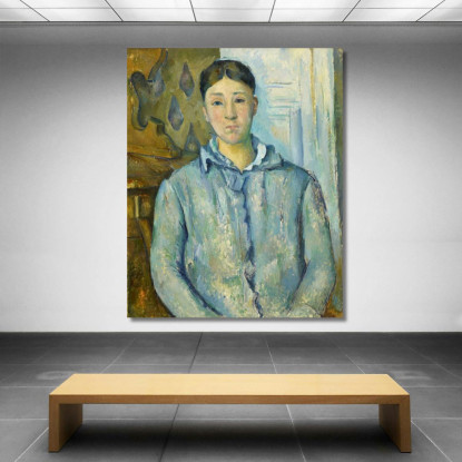 Signora Paul Cézanne pcz54 quadro stampato su tela