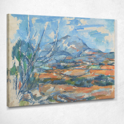 Mont Sainte-Victoire Paul Cézanne pcz62 quadro stampato su tela
