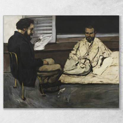 Paul Alexis Leggendo Un Manoscritto A Zola Paul Cézanne pcz71 quadro stampato su tela