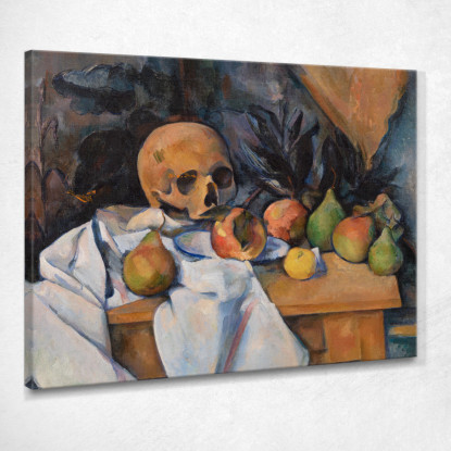 Natura Morta Con Teschio Paul Cézanne pcz102 quadro stampato su tela