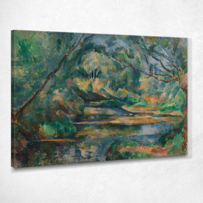 Il Ruscello Paul Cézanne pcz107 quadro stampato su tela