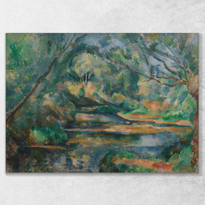 Il Ruscello Paul Cézanne pcz107 quadro stampato su tela