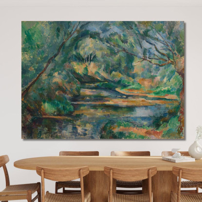 Il Ruscello Paul Cézanne pcz107 quadro stampato su tela