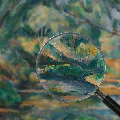 Il Ruscello Paul Cézanne pcz107 quadro stampato su tela