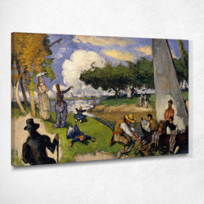 I Pescatori Paul Cézanne pcz112 quadro stampato su tela