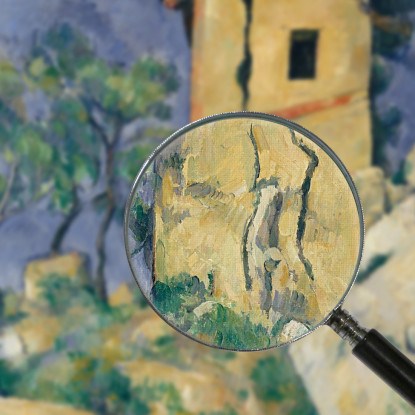 La Casa Dai Muri Crepati Paul Cézanne pcz117 quadro stampato su tela