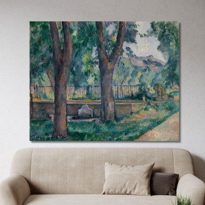 La Piscina Di Jas De Bouffan Paul Cézanne pcz124 quadro stampato su tela