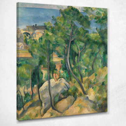 Visualizza Sul Mare A L'Estaque Paul Cézanne pcz135 quadro stampato su tela