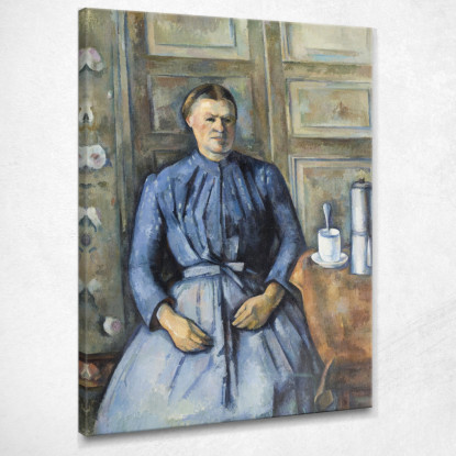 Donna Con Una Caffettiera Paul Cézanne pcz137 quadro stampato su tela