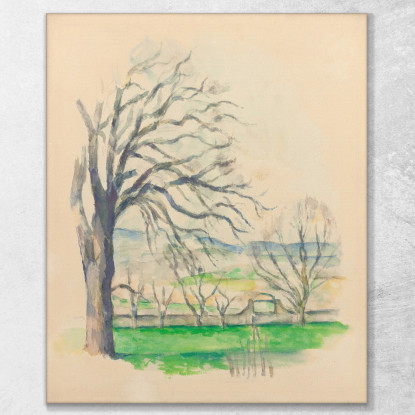 Albero Spogliato A Jas De Bouffan Paul Cézanne pcz141 quadro stampato su tela