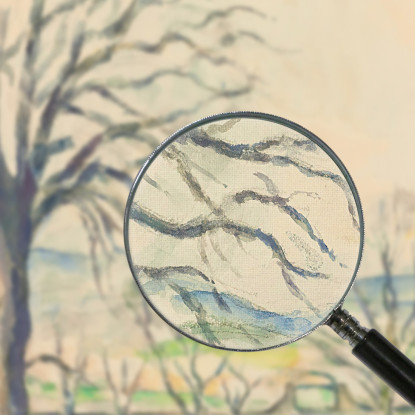 Albero Spogliato A Jas De Bouffan Paul Cézanne pcz141 quadro stampato su tela