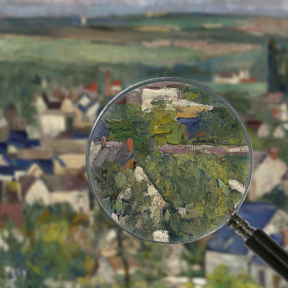 Vista Panoramica Di Auvers Paul Cézanne pcz142 quadro stampato su tela