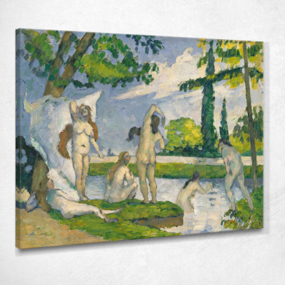 Bagnanti 3 Paul Cézanne pcz147 quadro stampato su tela
