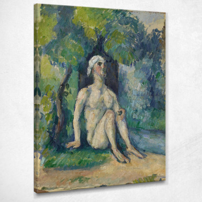 Bagnanti Seduti Sull'Acqua Paul Cézanne pcz148 quadro stampato su tela