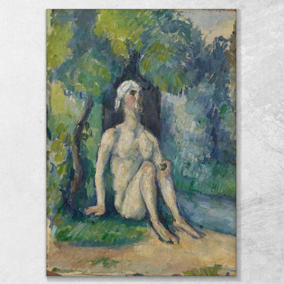 Bagnanti Seduti Sull'Acqua Paul Cézanne pcz148 quadro stampato su tela