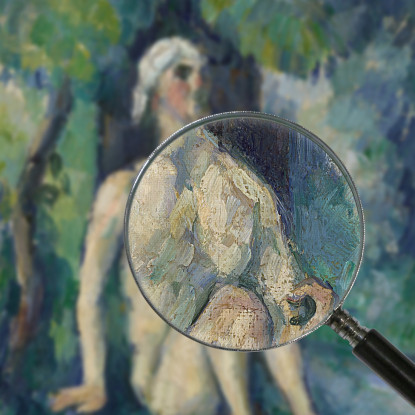 Bagnanti Seduti Sull'Acqua Paul Cézanne pcz148 quadro stampato su tela