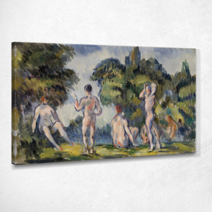 Bagnanti Paul Cézanne pcz149 quadro stampato su tela