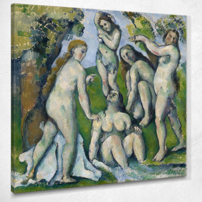 Cinque Bagnanti Paul Cézanne pcz154 quadro stampato su tela