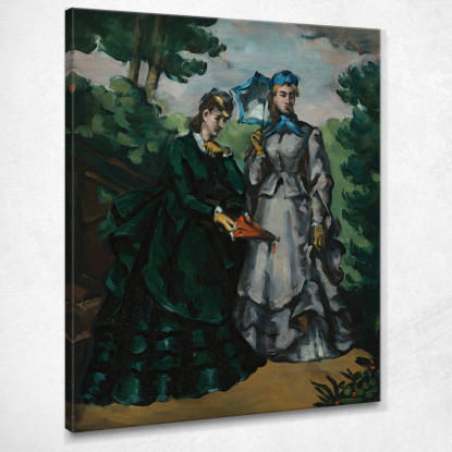 La Passeggiata Paul Cézanne pcz164 quadro stampato su tela
