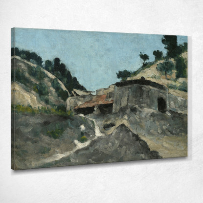 Paesaggio Con Mulino Ad Acqua Paul Cézanne pcz167 quadro stampato su tela