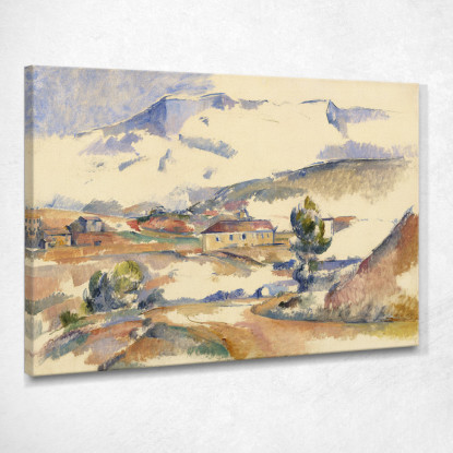 Montagne Sainte-Victoireda Vicino A Gardanne Paul Cézanne pcz188 quadro stampato su tela