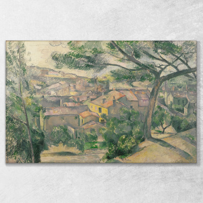 Vista Mattutina Di L'Estaque Contro La Luce Del Sole Paul Cézanne pcz189 quadro stampato su tela