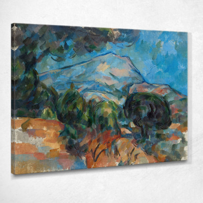 Monte Sainte-Victoire Paul Cézanne pcz190 quadro stampato su tela