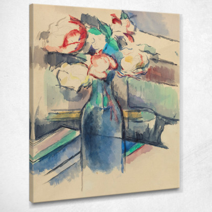 Rose In Bottiglia Recto Paul Cézanne pcz206 quadro stampato su tela