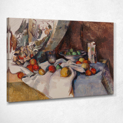 Natura Morta Con Mele 2 Paul Cézanne pcz211 quadro stampato su tela