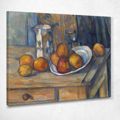 Natura Morta Con Brocca Di Latte E Frutta Paul Cézanne pcz213 quadro stampato su tela