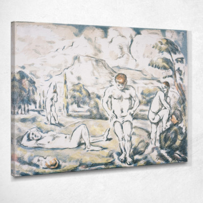 Le Bagnanti 2 Paul Cézanne pcz221 quadro stampato su tela