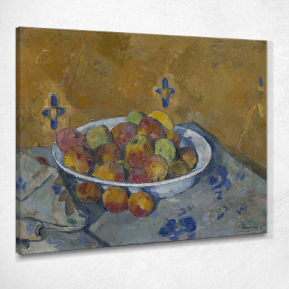 Il Piatto Delle Mele Paul Cézanne pcz232 quadro stampato su tela