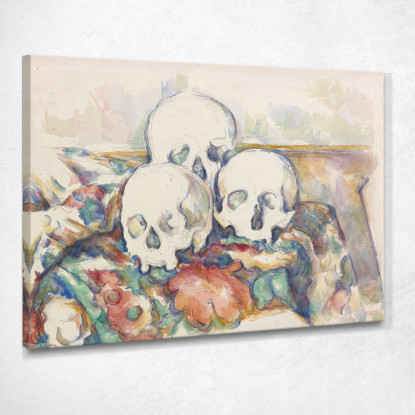 I Tre Teschi Paul Cézanne pcz234 quadro stampato su tela