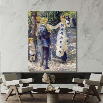 Swing-Renoir Pierre-Auguste Renoir par28 quadro stampato su tela