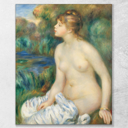 Bagnante 1891 Pierre-Auguste Renoir par38 quadro stampato su tela