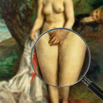 Bagnante Con Cane Grifone - Liza Sulla Riva Della Senna 1870 Pierre-Auguste Renoir par40 quadro stampato su tela