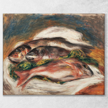 Pesce 1917 Pierre-Auguste Renoir par65 quadro stampato su tela