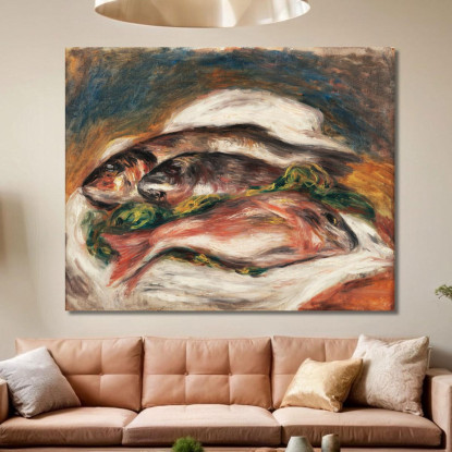 Pesce 1917 Pierre-Auguste Renoir par65 quadro stampato su tela