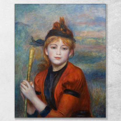 L'Escursionista 1888 Pierre-Auguste Renoir par70 quadro stampato su tela