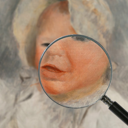 Ritratto Del Figlio Dell'Artista 1885 Pierre-Auguste Renoir par97 quadro stampato su tela