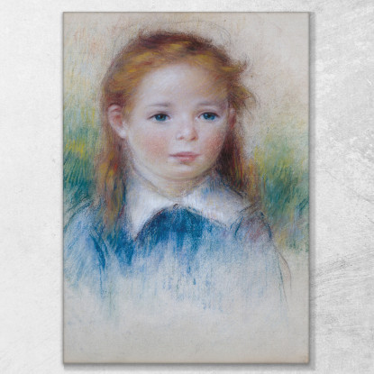 Ritratto Di Ragazza 1880 Pierre-Auguste Renoir par102 quadro stampato su tela