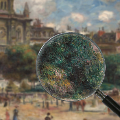 Piazza Della Santa Trinità A Parigi Pierre-Auguste Renoir par123 quadro stampato su tela