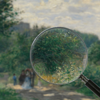 Una Strada A Louveciennes Pierre-Auguste Renoir par130 quadro stampato su tela