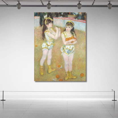 Acrobati Del Cirque Fernando Francisca E Angelina Wartenberg Pierre-Auguste Renoir par133 quadro stampato su tela