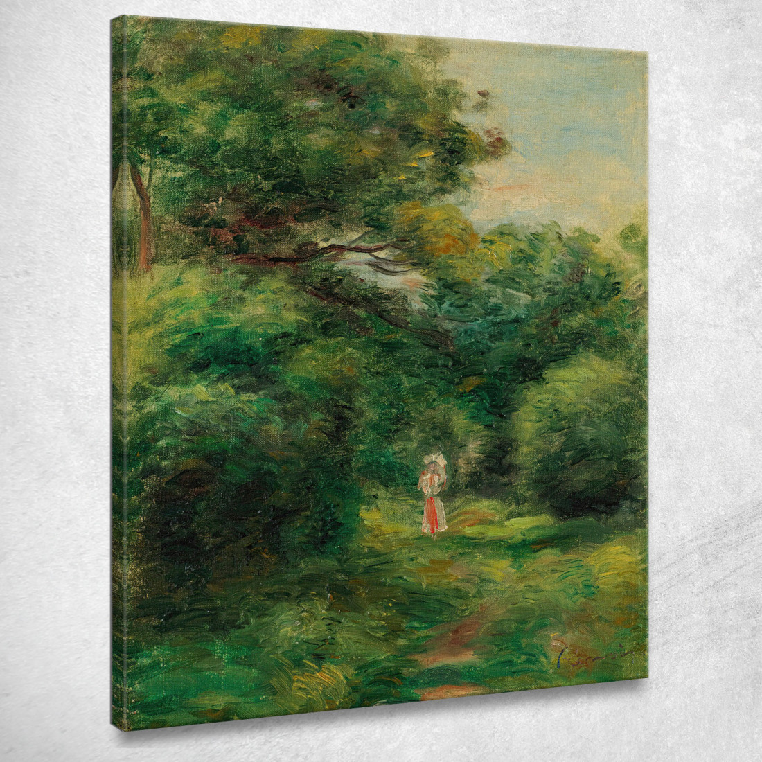 Vicolo In Una Donna Di Legno Con Il Bambino In Braccio Pierre-Auguste Renoir par137 quadro stampato su tela