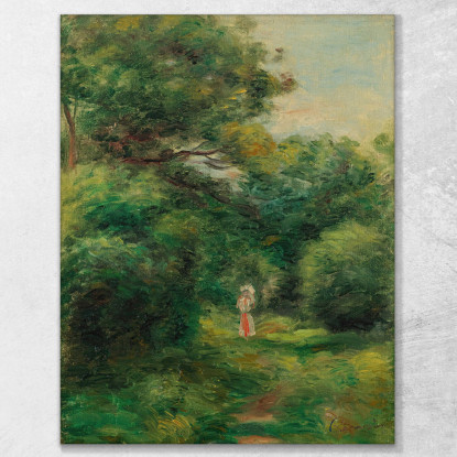 Vicolo In Una Donna Di Legno Con Il Bambino In Braccio Pierre-Auguste Renoir par137 quadro stampato su tela