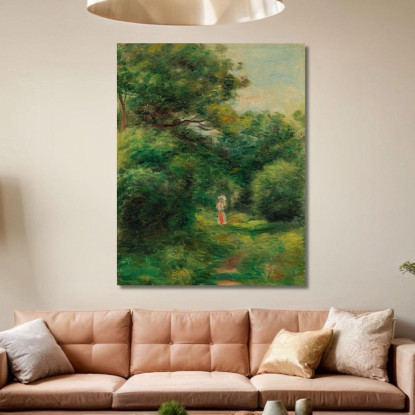 Vicolo In Una Donna Di Legno Con Il Bambino In Braccio Pierre-Auguste Renoir par137 quadro stampato su tela