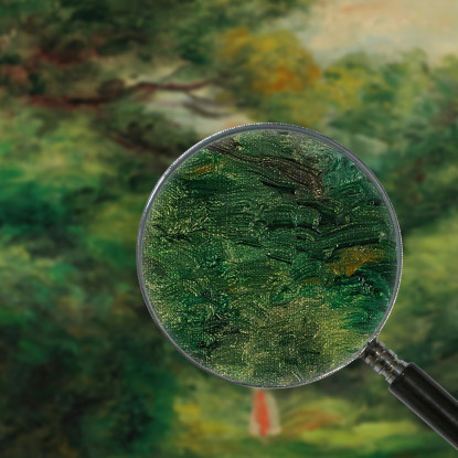 Vicolo In Una Donna Di Legno Con Il Bambino In Braccio Pierre-Auguste Renoir par137 quadro stampato su tela